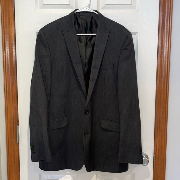 Men's Kenneth Cole Reaction Blue Blazer Sport Coat Suit Jacket 44L - Picture 1 of 10